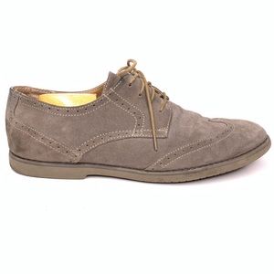 Calvin Klein Faxon Tan Suede Wingtip Mens Size 12